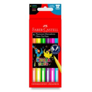 6 marcadores de colores